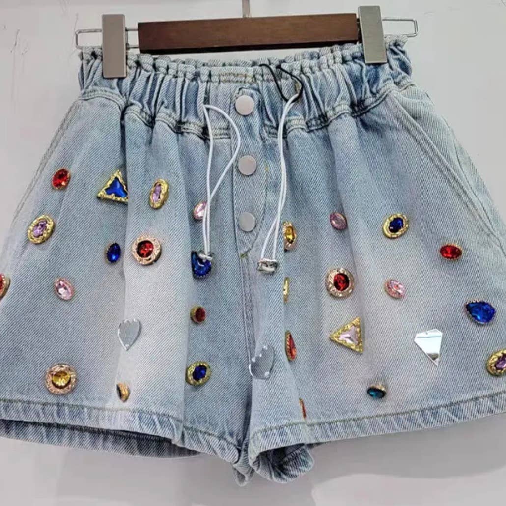 Candy Jewel Paperbag Shorts