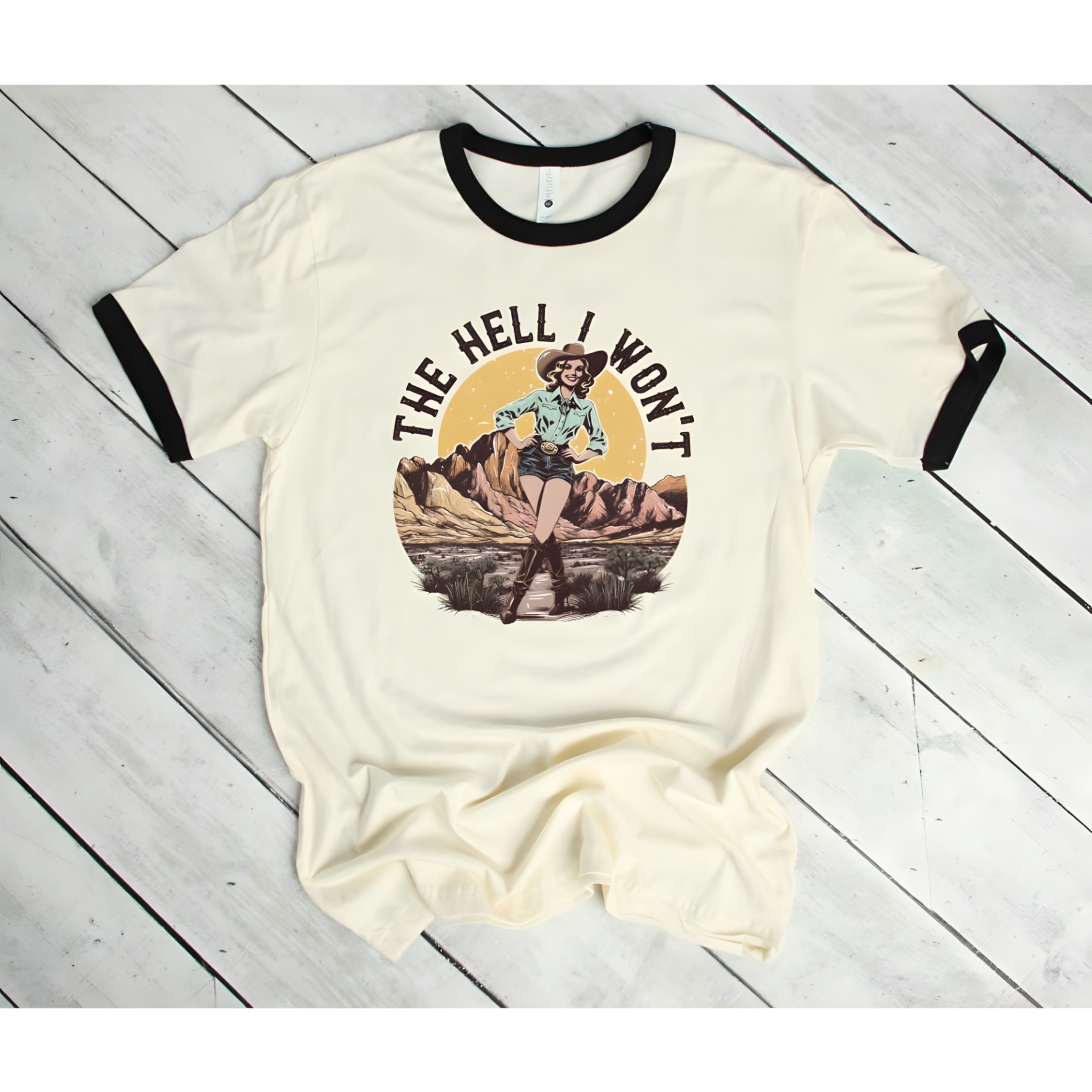The Hell I Won't Ringer Tee