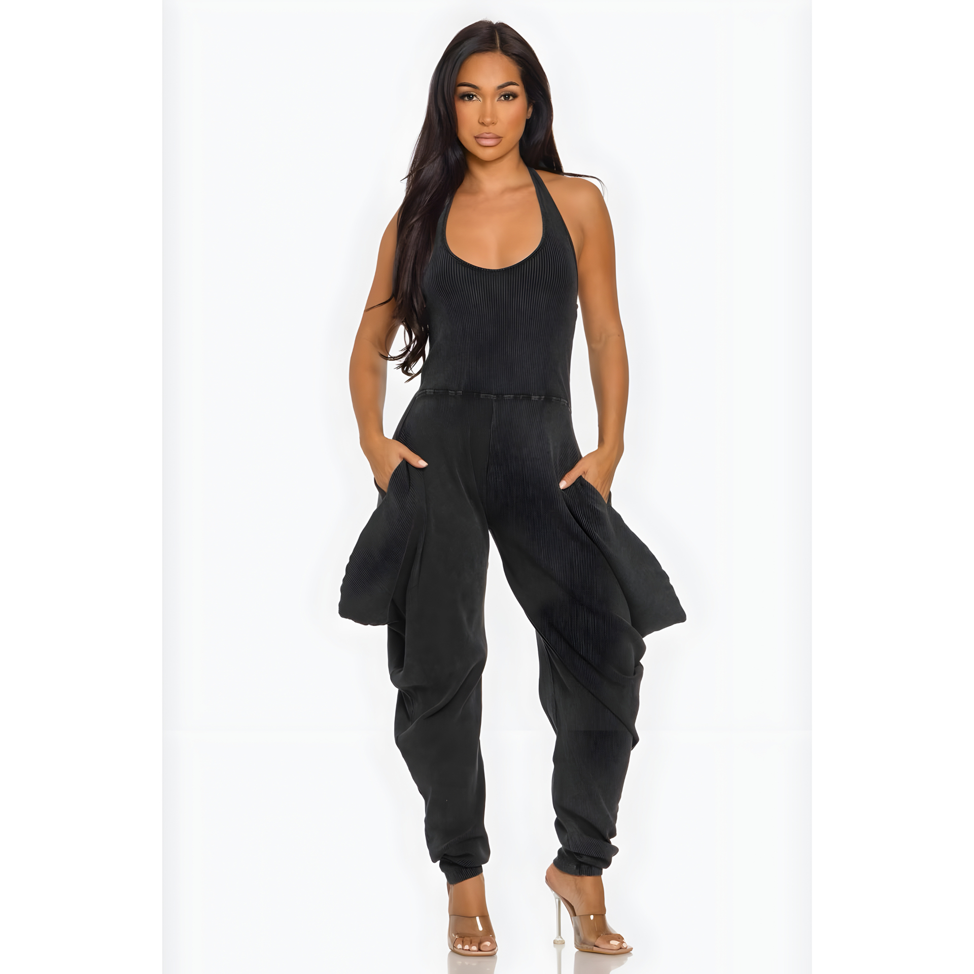 City Swing Ribbed Jumpsuit