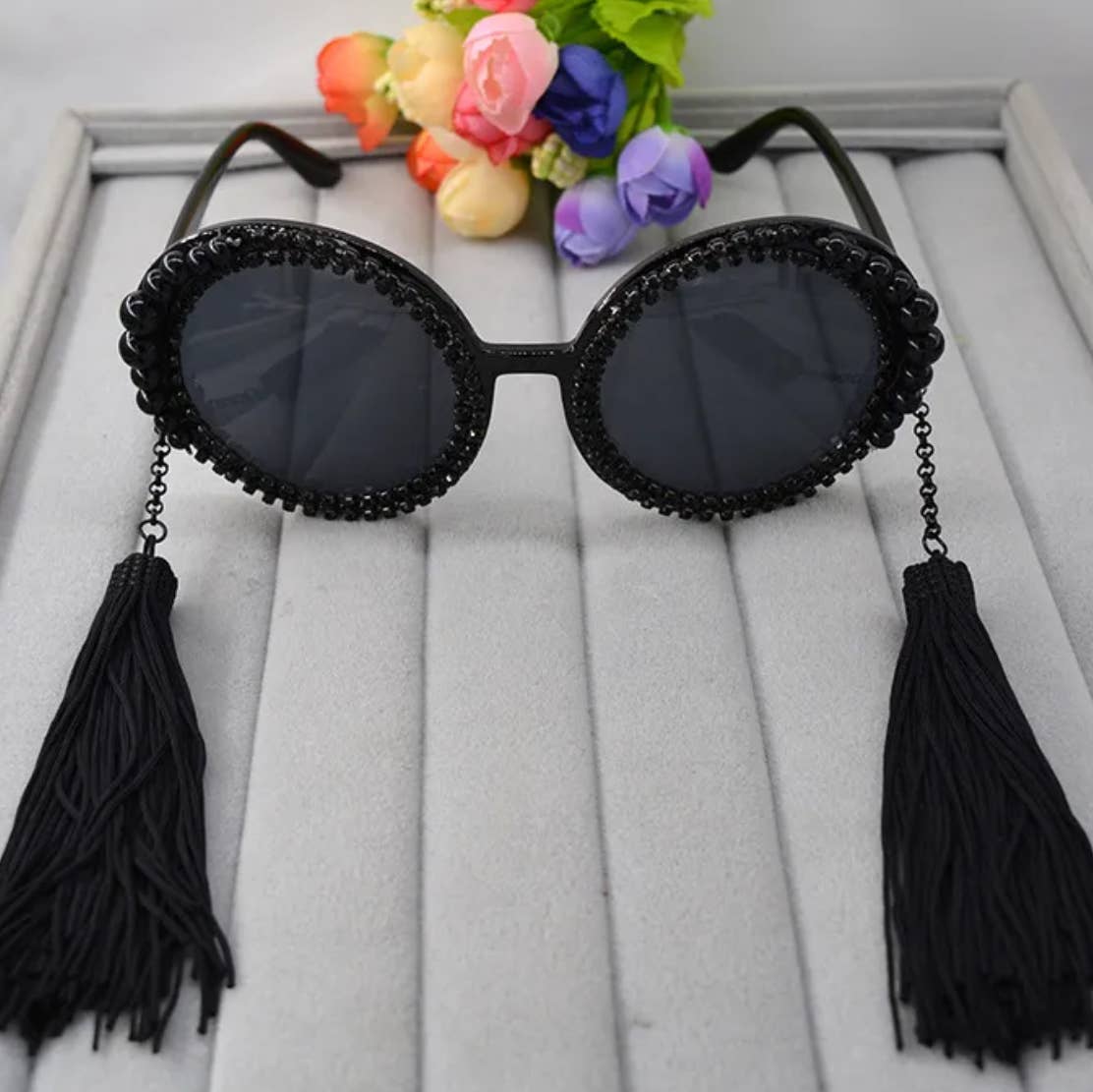 Tassel Trouble Rhinestone Sunnies
