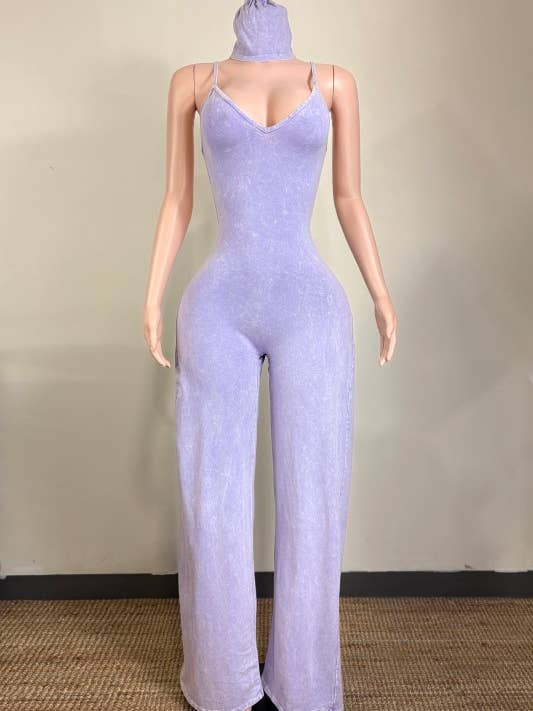 Sun-Soaked Mineral Wash Jumpsuit