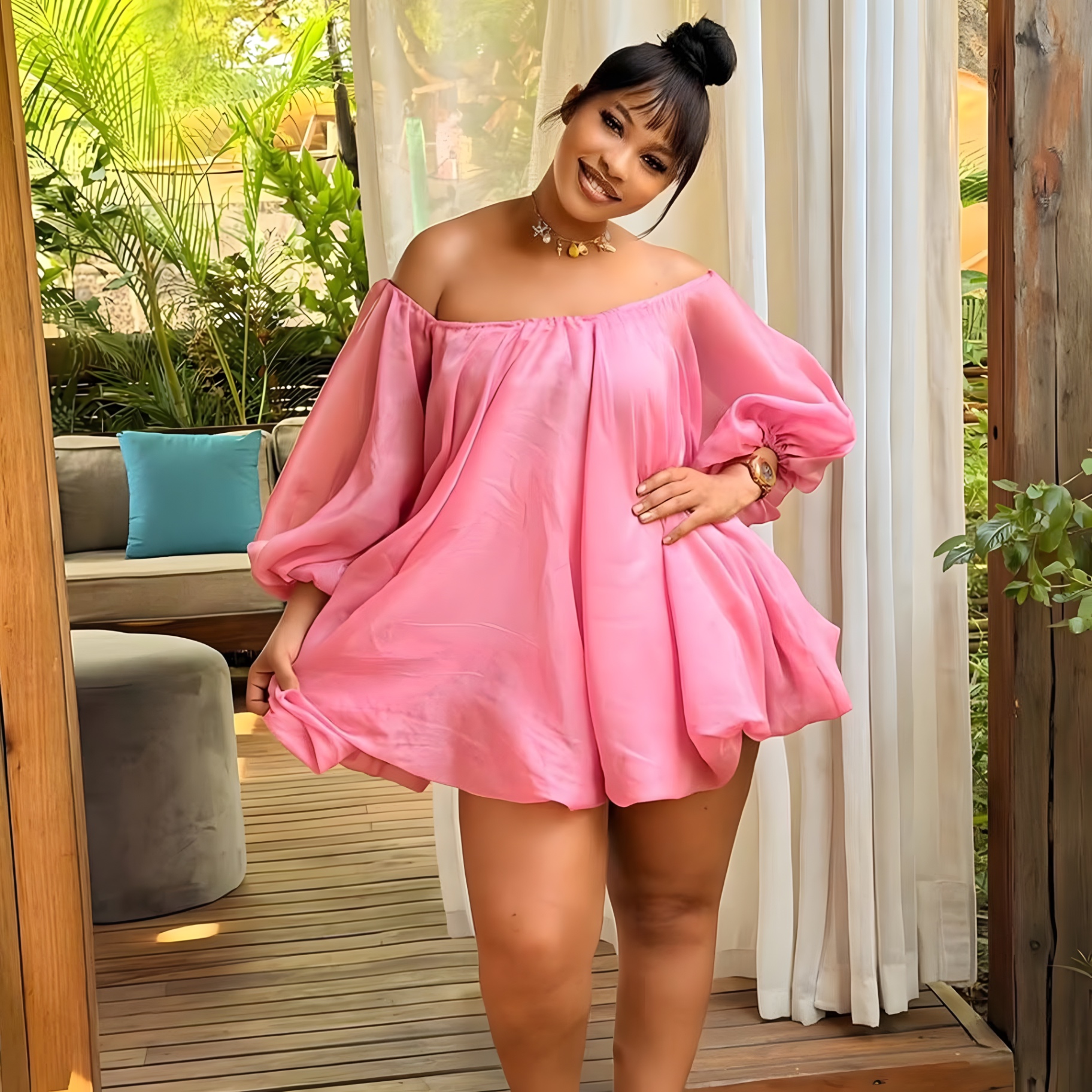 Cotton Candy Bubble Blouse