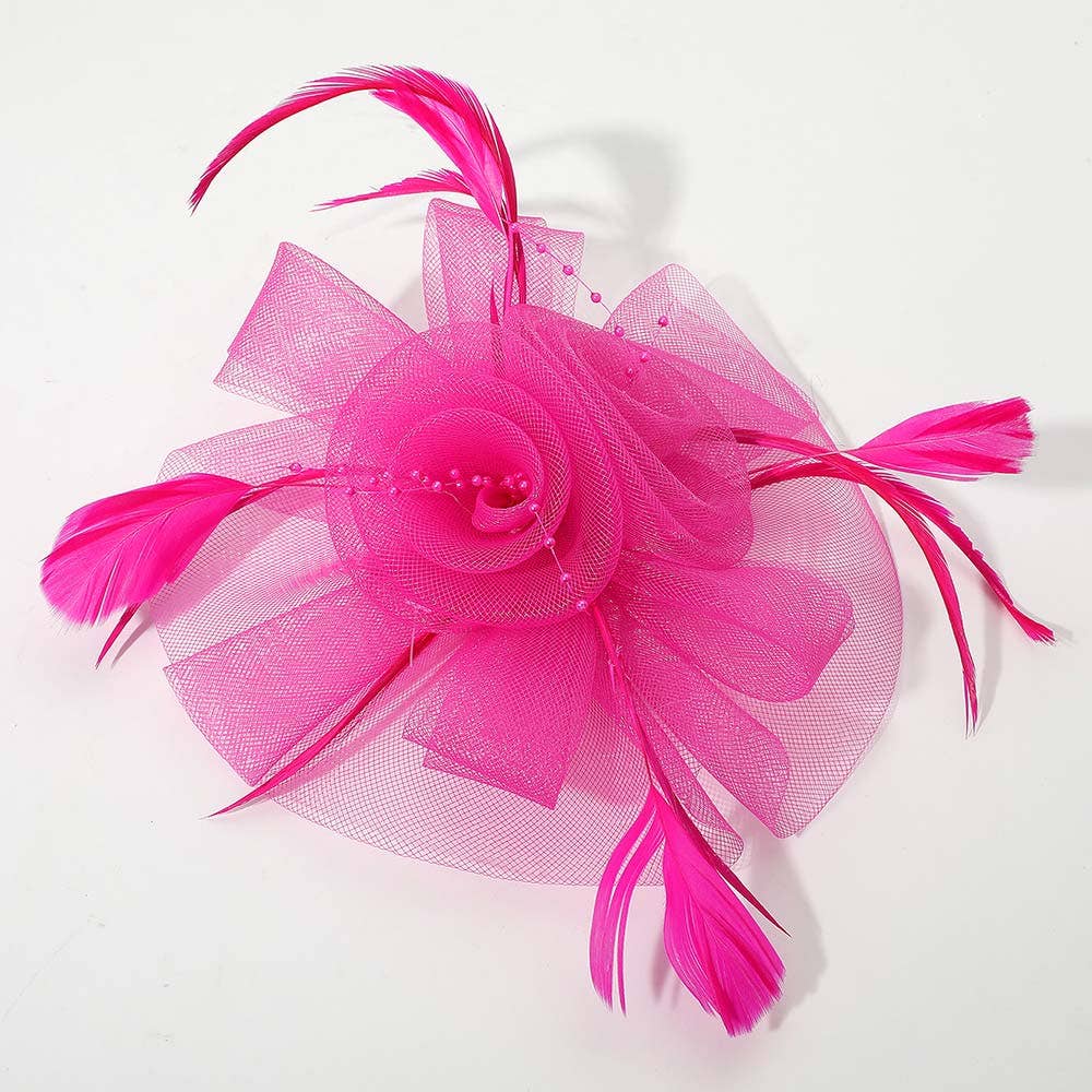 Derby Day Feather Fascinator