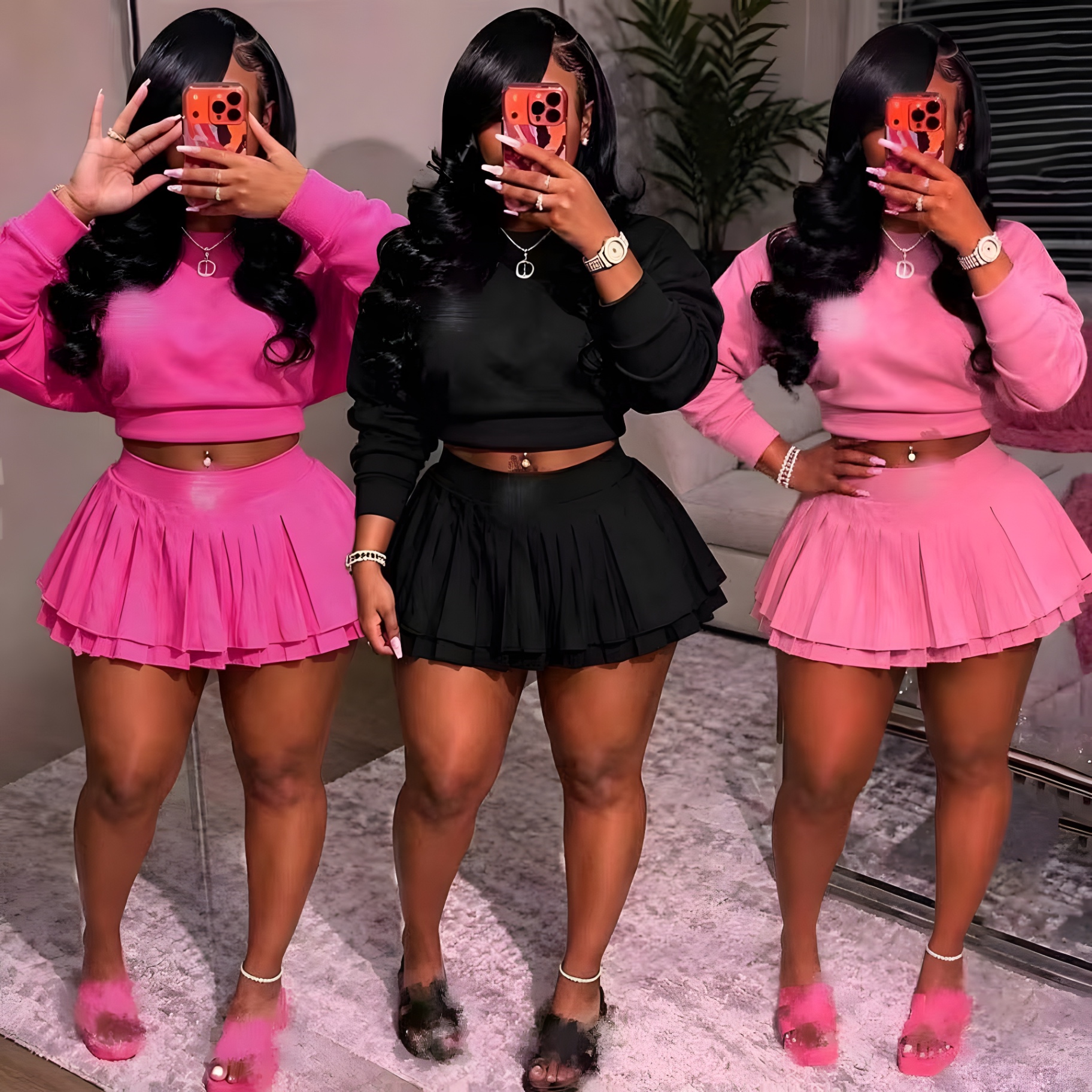 Campus Cutie Pleated Skort Set